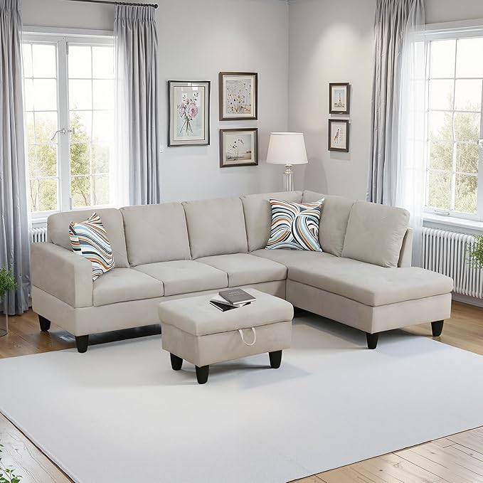 NicBex Sectional Couch 3 Pieces Sofa Set - Image 2