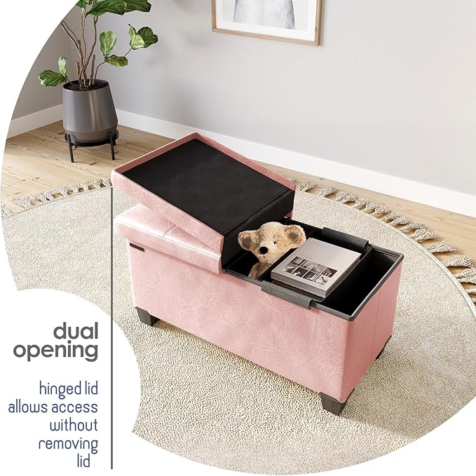 STORAGEBUD Storage Ottoman Bench - Image 9