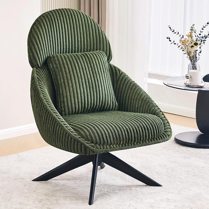 Furniliving Upholstered Swivel Accent Chair by FurnilivingFurnitureforHome