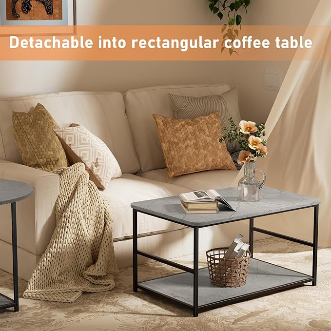 WOHOMO Coffee Table, Modern Style Coffee Tables - Image 7