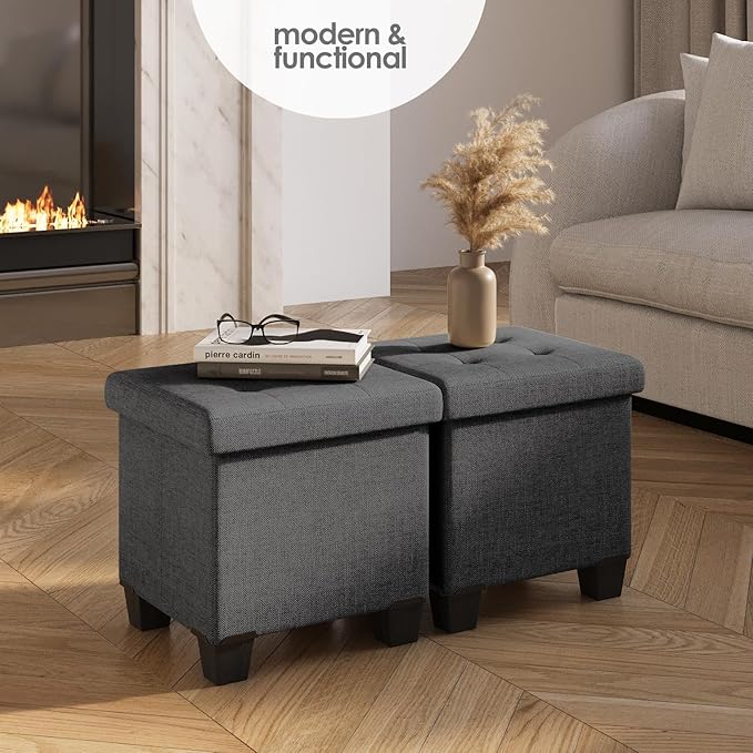 STORAGEBUD Storage Ottoman Cube - Image 2