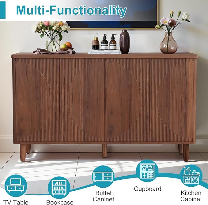 59.4" Sideboard Buffet Cabinet - Image 5