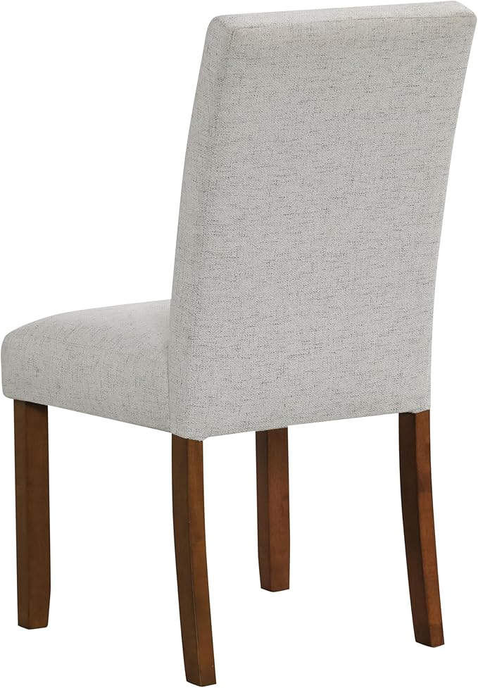 HomePop Button Tufted Fabric Dining Chairs - Image 6