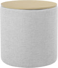 HomePop Storage Ottoman with Wood Top by HomePop