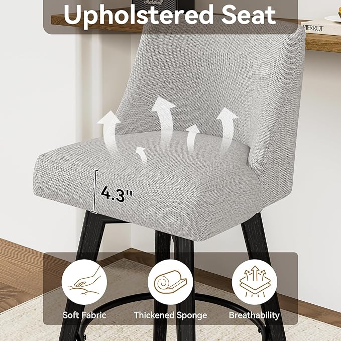 26.8 Inch Counter Height Bar Stools - Image 3
