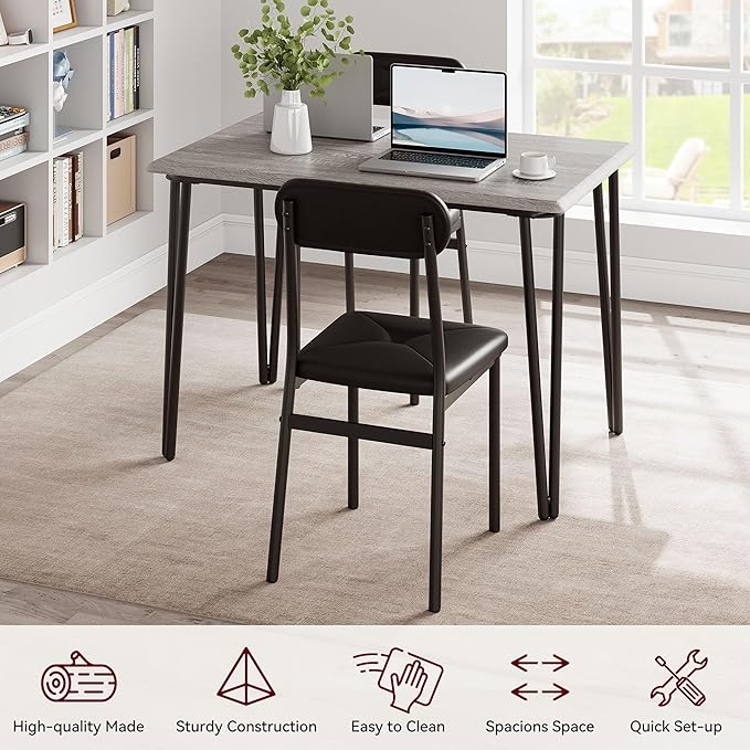GarveeHome Dining Table Set for 4, Kitchen Table - Image 4