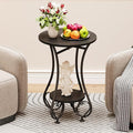 Side Table, Small Round End Table by X-cosrack