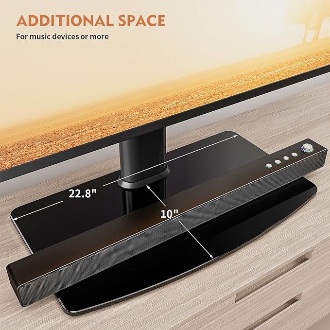 Universal Swivel TV Stand/Base Table Top Stand 40 to 86 inch TVs 110 Degree - Image 7
