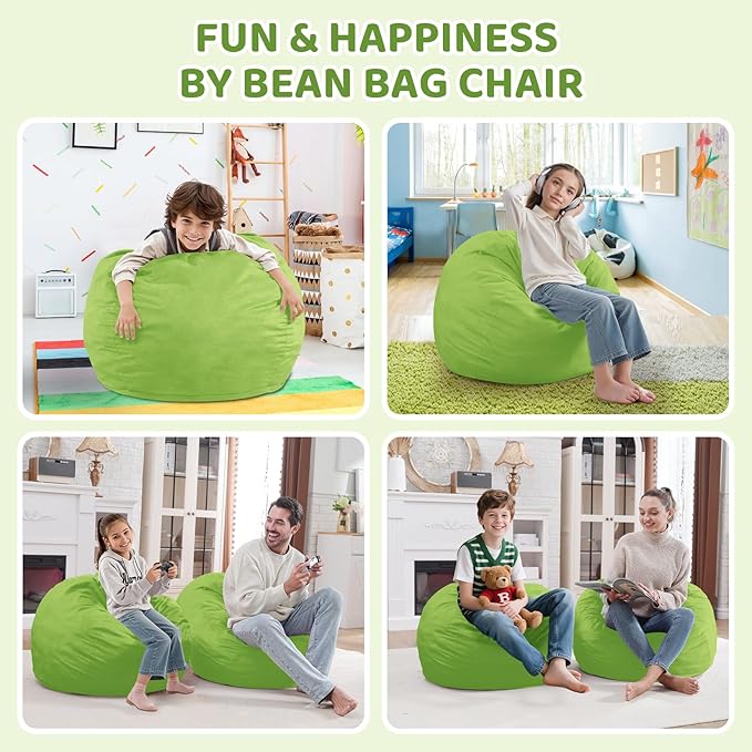 2FT Bean Bag Chair, Comfy Bean Bag Chairs - Image 3