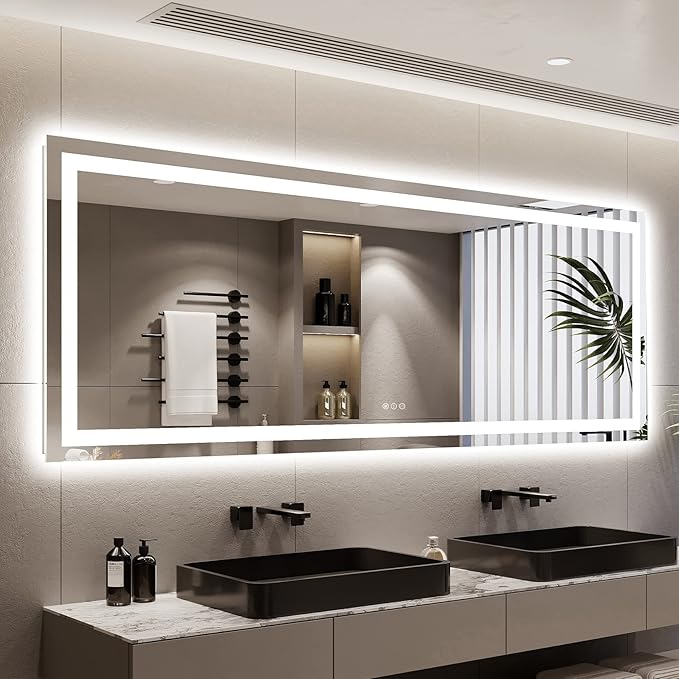 96x36 Inch LED Bathroom Mirror by YEELAIT