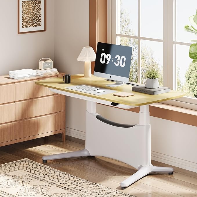 COLAMY Electric Adjustable Standing Desk – 48 x 28 Inch Sit Stand Desk by COLAMYINC