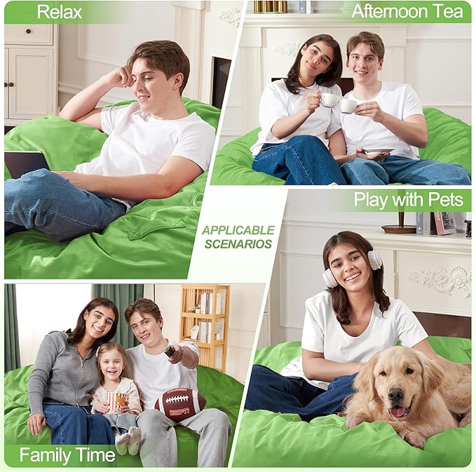 Homguava 4 FT Bean Bag Chair: 4' Bean Bags - Image 4