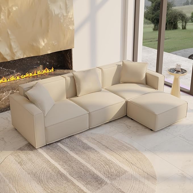 Acanva Luxury Modular Sectional Living Room Sofa Set, Modern Minimalist Style - Image 3