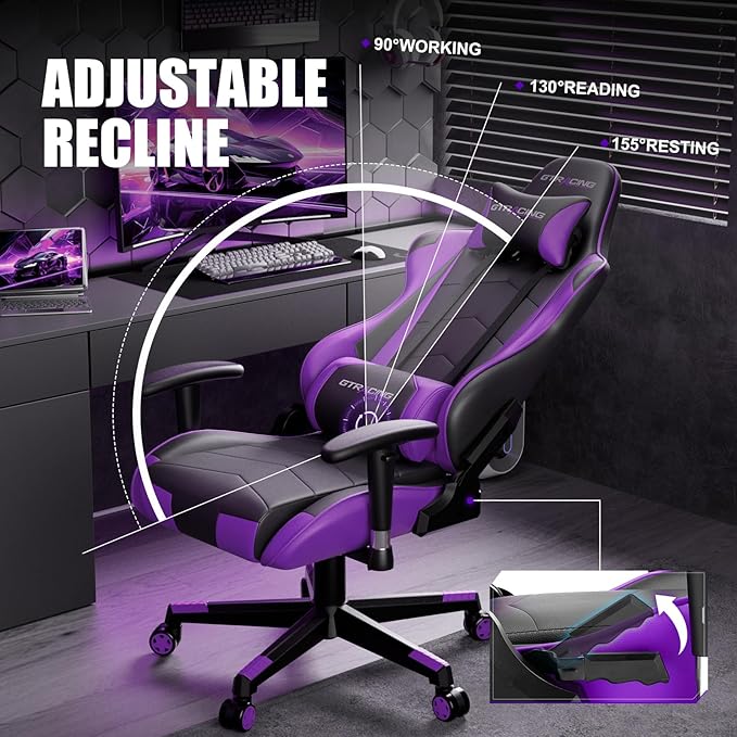GTRACING Gaming Chair, Ergonomic Office Computer Chair - Image 7