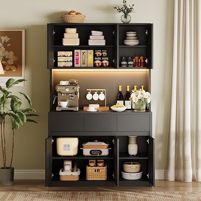 Garvee Kitchen Pantry Storage Cabinet, Tall Storage Cabinet - Image 6