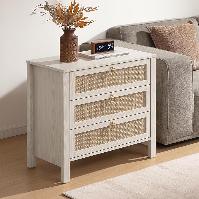 SICOTAS White Nightstand Set 2 - Image 7