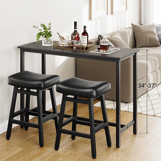 Counter Height Bar Stools Set of 2, 24 Inch Barstools - Image 8