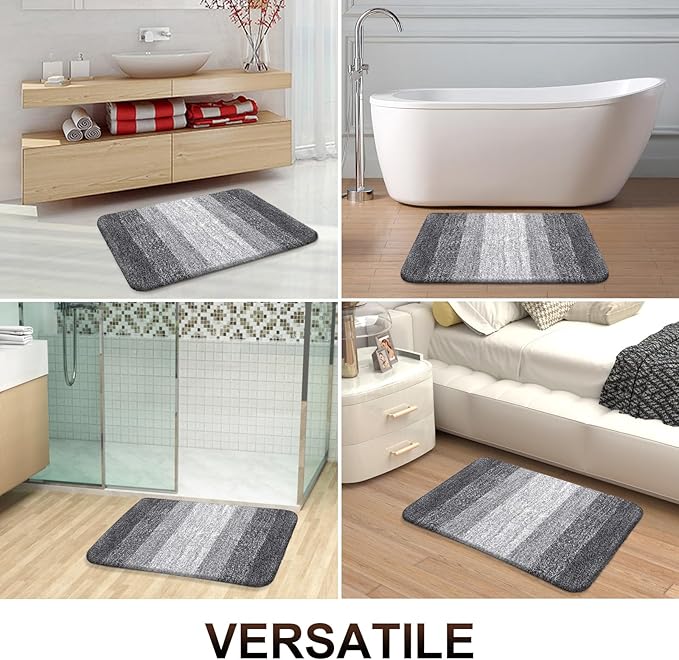 OLANLY Bathroom Runner Rugs 59x20, Extra Soft Absorbent Microfiber Bath Rugs - Image 7