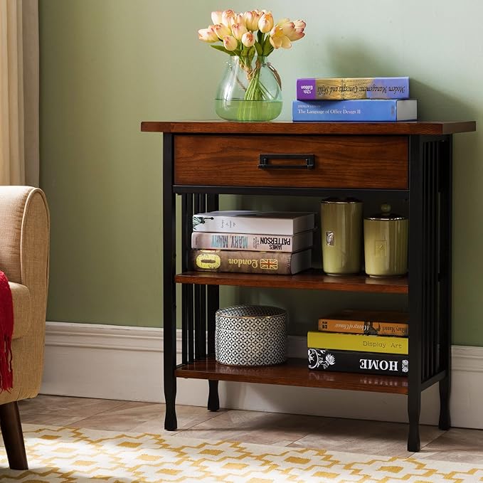 Leick Home SINCE 1912 Ironcraft Foyer Bookcase - Image 8