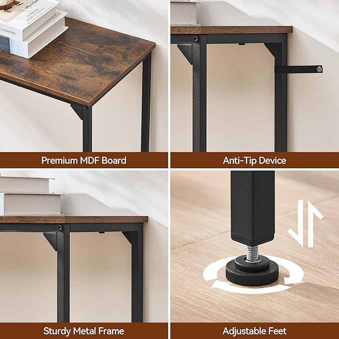Console Table, Narrow Entryway Table, Thin Sofa Table, Behind Couch Table - Image 7