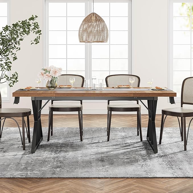Tribesigns Farmhouse Dining Table - Image 6