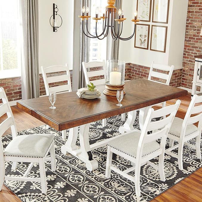 Signature Design by Ashley Valebeck Farmhouse Rectangular Extension Dining Table - Image 2