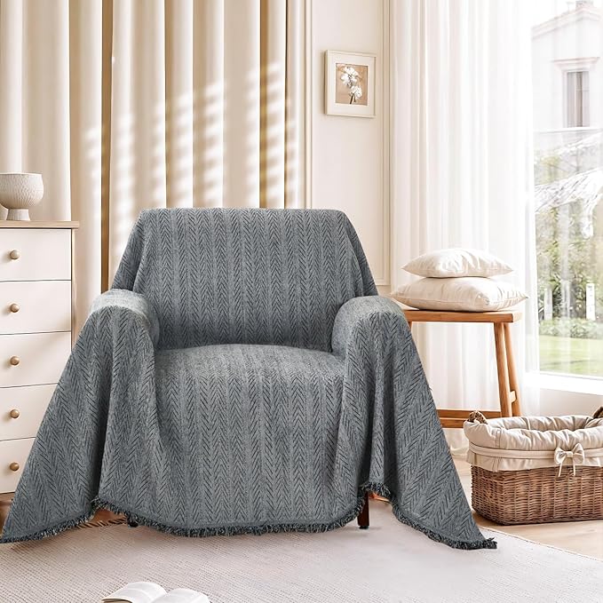 Nobildonna Sofa Chair Cover Waterproof Soft Thicken Chenille Cushion Couch Cover by Nobildonna