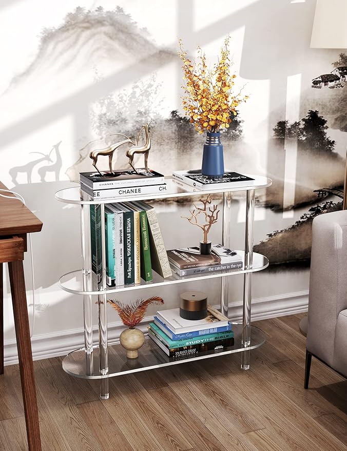 Clear Bookshelf, Acrylic Bookcase - Image 5