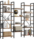 IRONCK Bookcases and Bookshelves Triple Wide 5 Tiers Industrial Bookshelf by IRONCK