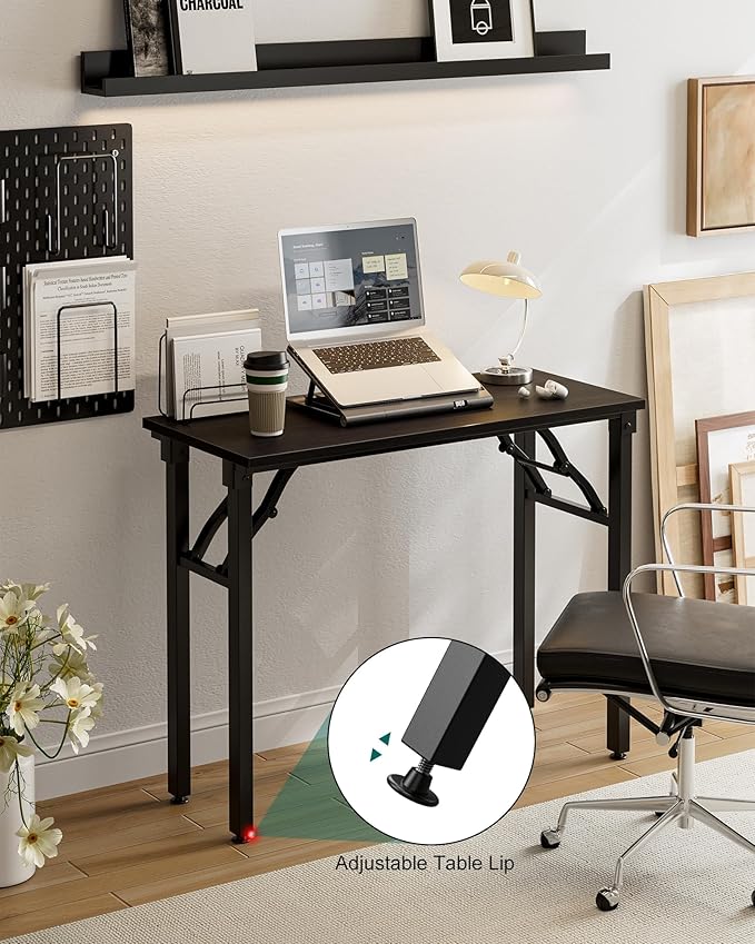 Frylr Small Folding Computer Desk – Portable 35.8 Inch Foldable Laptop Table - Image 5