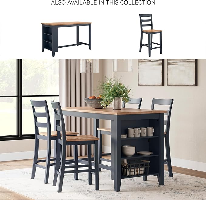 Signature Design by Ashley Gesthaven Modern Counter Height Dining Table - Image 6