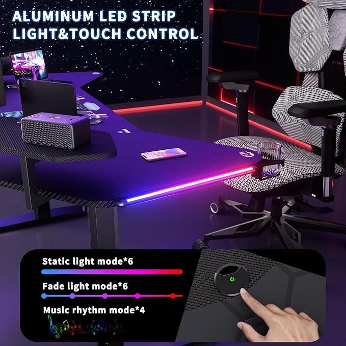 JWX Dual Motor Standing Gaming Desk - Image 7