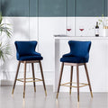 Roundhill Furniture Leland Fabric Upholstered Wingback Bar Stools by RoundhillFurniture