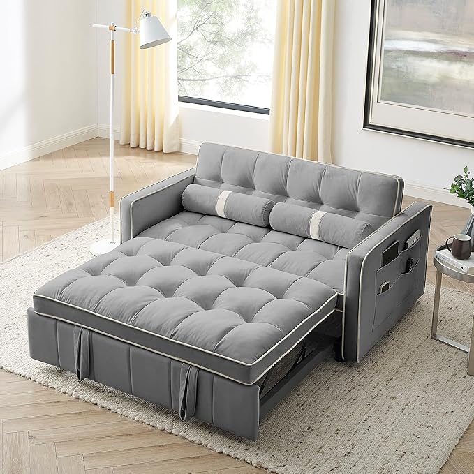 ERYE 3 in 1 Tufted Sleeper Sofa Bed - Image 8