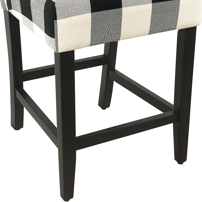 'HomePop by Kinfine Fabric Upholstered Counter Height Barstool - Image 9