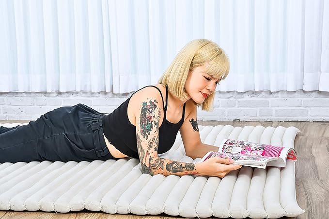 Leewadee - Foldable Floor Mattress - Japanese Roll Up Futon -Trifold Tatami - Image 5