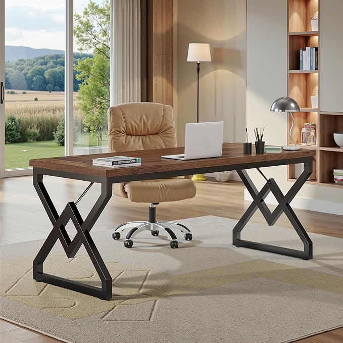 Tribesigns 63-inch Executive Desk, Large Office Computer Desk - Image 4