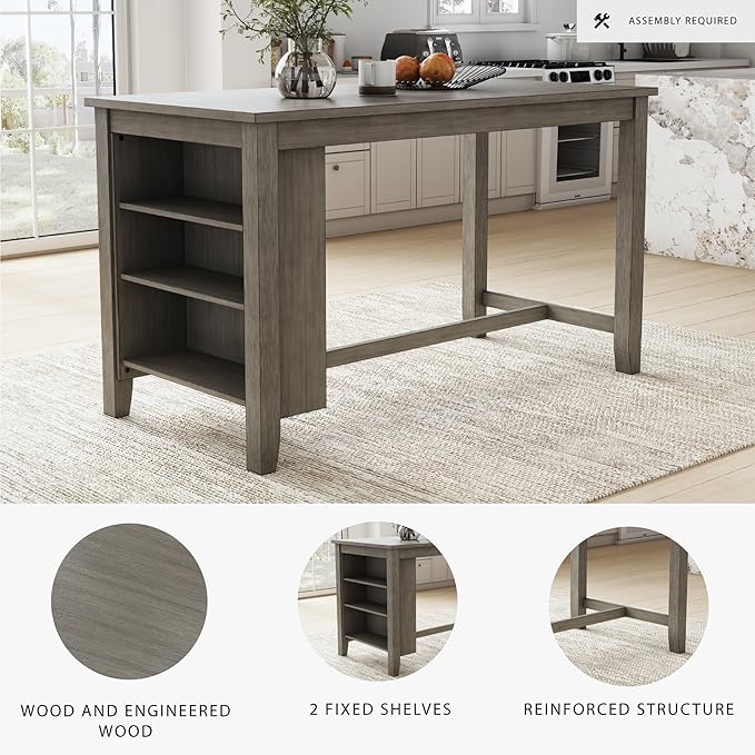 Signature Design by Ashley Caitbrook Rustic Counter Height Dining Table - Image 4