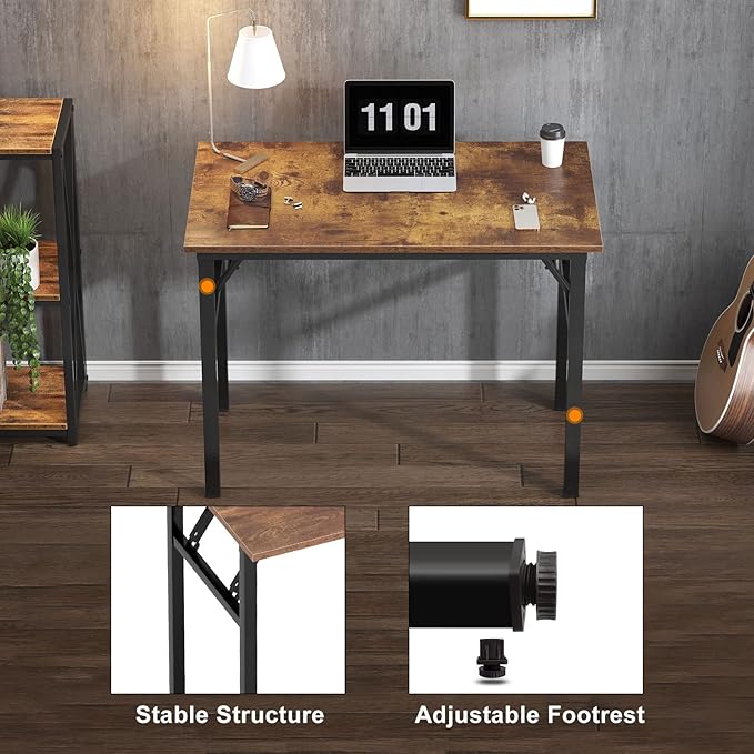 Need Computer Desk, 31.5 inches, Rustic Brown - Image 8