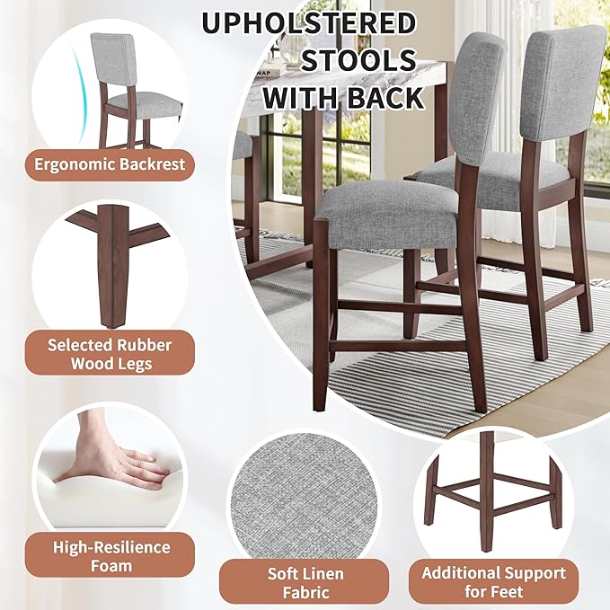 Ball & Cast 5-Piece Dining Table Set - Image 4