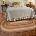 Homespice Gingerbread Jute Brown 8x10' Braided Oval Area Rugs by Homespice