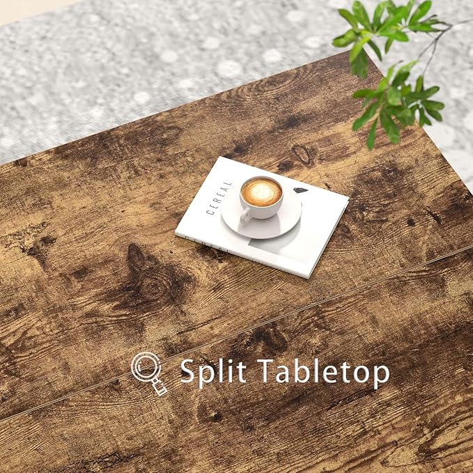 FOLUBAN Modern Coffee Table, Square Center Table - Image 4