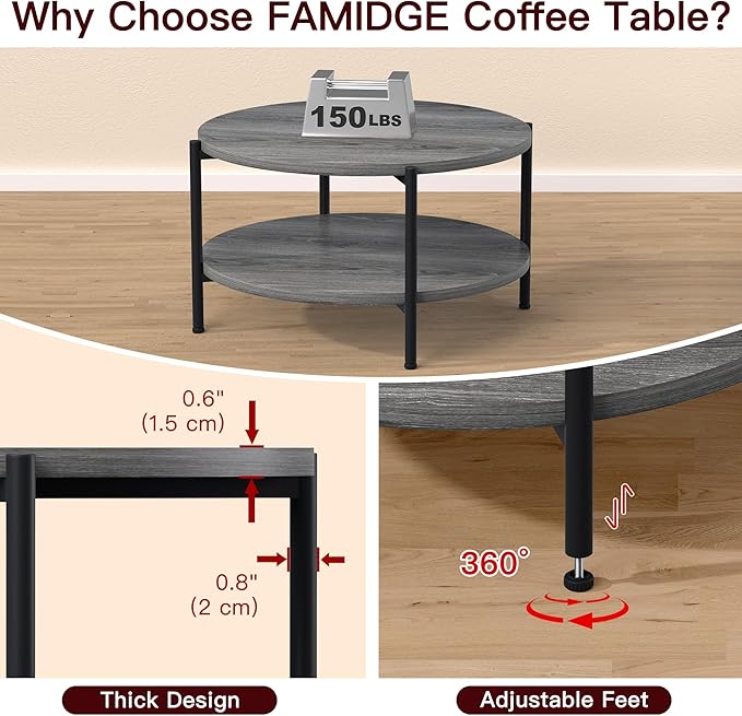 Coffee Table, 2 Tier Coffee Tables - Image 4