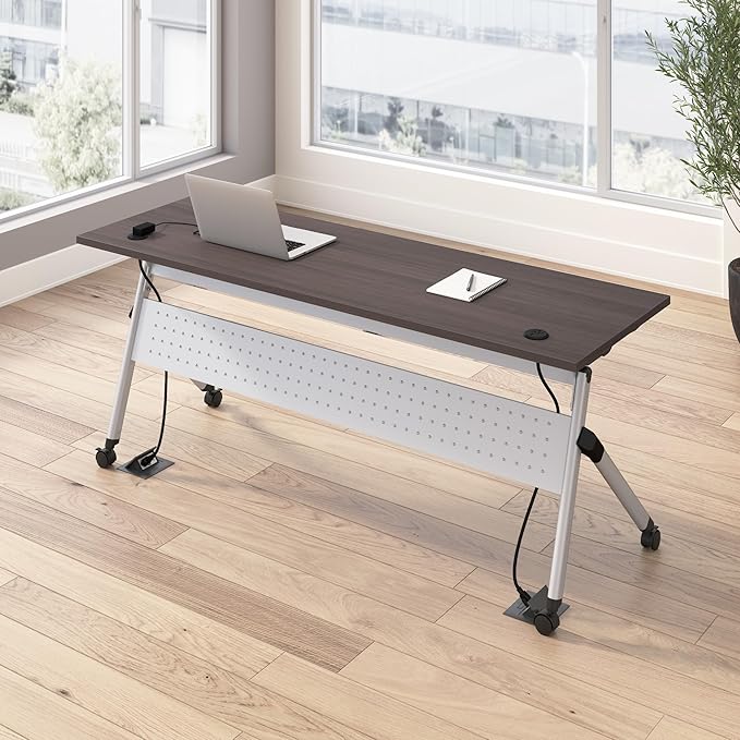 Bush Business Furniture Folding Training Table, 72 inch Desk by BushBusinessFurniture