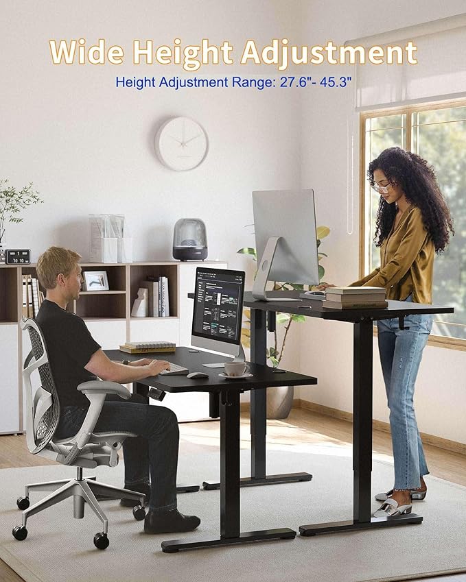 YIHAYO Electric Standing Desk, 55 x 24 Inches Stand Up Desk - Image 3