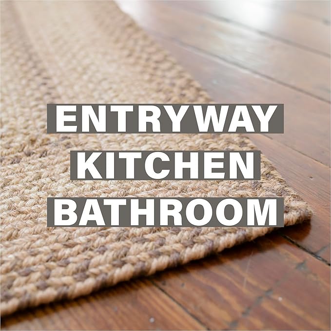 Homespice Cookie Dough Jute Braided Runner Rug 22x72 - Image 7
