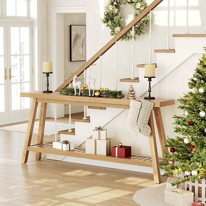 LITTLE TREE 70.9 Inches Extra Long Console Table - Image 6