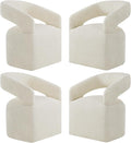 Upholstered Dining Chairs with Removable Casters Barrel Side Armchair with by Kislot