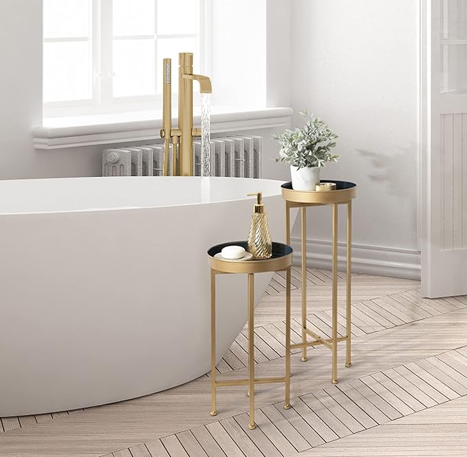 Kate and Laurel Celia Modern Side Table, Sophisticated End Tables - Image 5