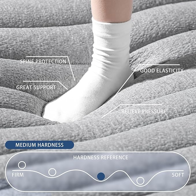 King Mattress 12inch in a Box, Memory Foam Hybrid Mattress - Image 7